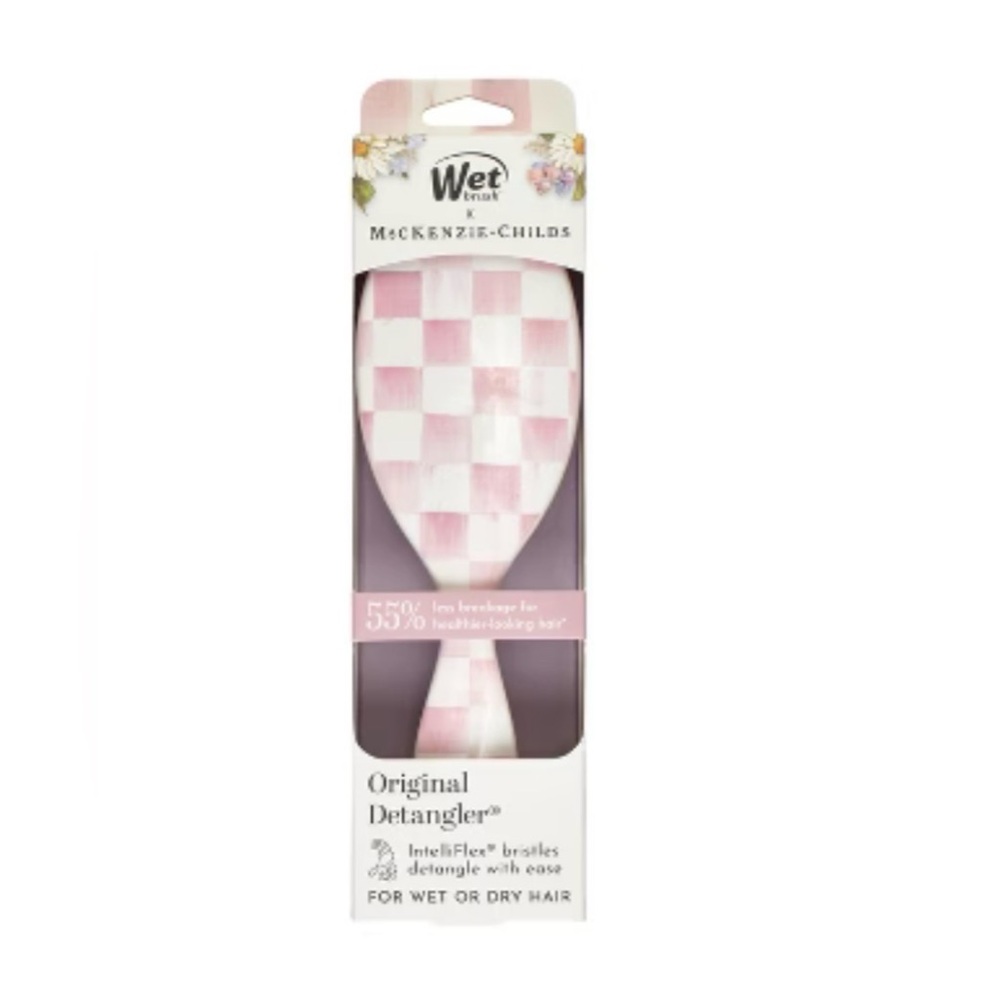 Wet Brush x Mackenzie-Childs Pink Checkered Detangler